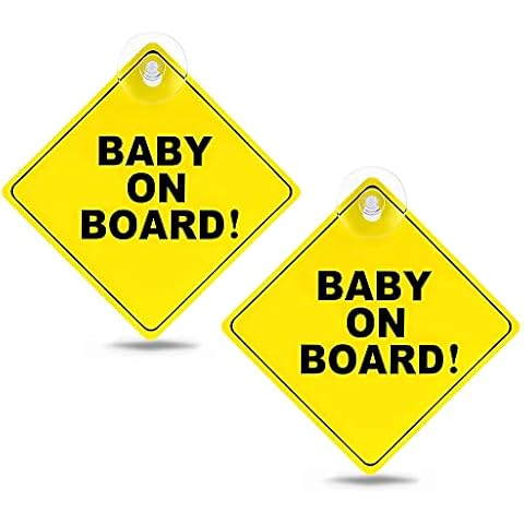 Letreros de bebé a bordo para coche reutilizables Cover