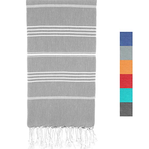 Viventive Turkish Peshtemal Towel (37x70) for Beach, Bath, Yoga, Picnic, Hammam, Travel etc