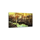  ZHPLIX Václav Radimský Impressions d\'art Reproductions de peintures célèbres Le vieux moulin de Giverny Tableaux d\'art de mur de toile 30 x 45 cm encadrée