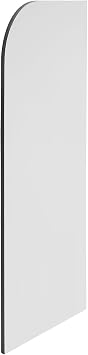 Urinal Screen Toilet Partition | Toilet Protection Divider | Wall-Mounted Mens Urinal Privacy Screen | 15.75x35.43in | Urinal Partition Divider Screen for School Shopping Malls White, Round Angle