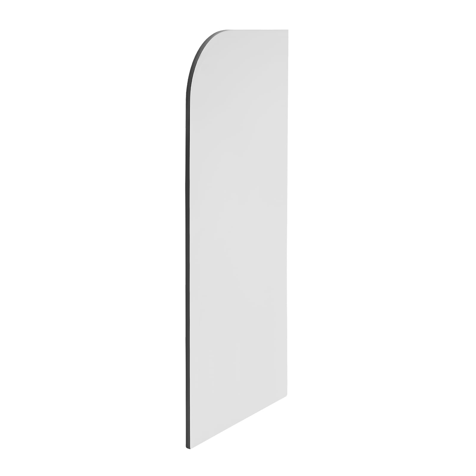 Mampara urinario y WC con protección visual, 40 x 90 cm, montaje en pared, pared púbica, fácil instalación, para inodoros públicos masculinos (gris claro, ángulo redondo)