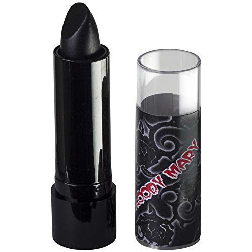 Bloody Mary Lipstick Professional Hollywood Makeup Quality -Creamy & Long Lasting – Fashionable Eccentric Gothic Style - Ideal For Halloween - Unique Color & Rich Pigment (Black Blood) #TOP9