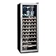 Klarstein Weinkühlschrank, Getränkekühlschrank Schmal, Kühlschrank mit Glastür, Getränkekühlschränke Freistehend, Weinkühlschrank Klein, Weinkühlschränke 1 Zonen, UV-Schutz, 4-18 °C, 46 Flaschen