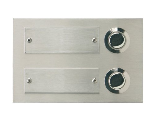 REV Ritter 0504411555 Klingelplatte, 2-fach unter Putz, echtmetall
