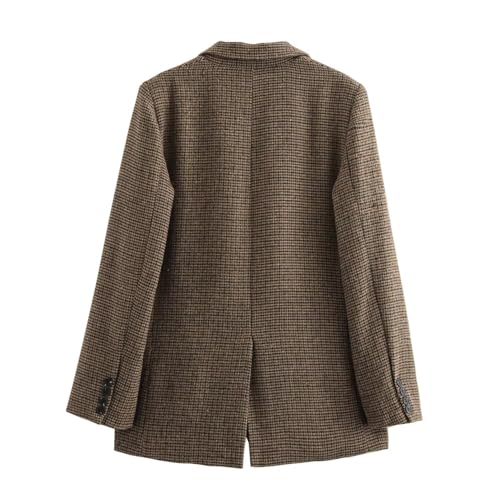 Blazer pied-de-poule femme idéal pour structurer une tenue de dîner - 2