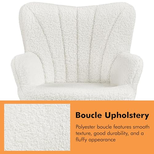 mainstays boucle swivel accent chair product info and reviews