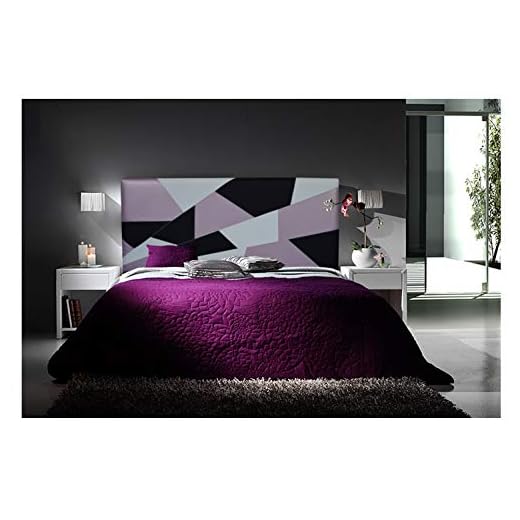 cabeceros polipiel blanco baratos ONEK-DECCO Cabecero de Cama tapizado en Polipiel Mod. Brooklyn 2, para Cama de niño, Juvenil y Matrimonio (Blanco-Negro-Rosa, 135x70)