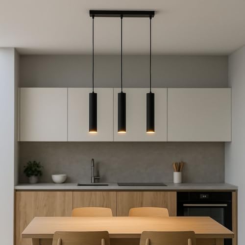 B·LED BARCELONA LED - Lámpara colgante triple minimalista Bila 3"...