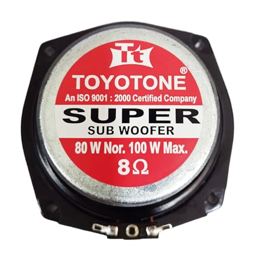 Image of TOYOTONE 5.25 inch Inch Super SUB WOOFER | Copper Coil | Impedance 8 Ohms | 80 * 15MM Magnet | 80 Watt Nominal Power 100 WATT MAX Power for Car and Home Audio System