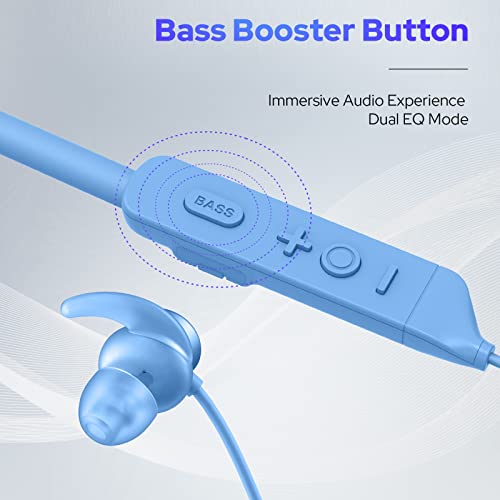 COSTAR Mateband Bluetooth Wireless Neckband Earphones 24H Playtime, Dual Equalizer Bass Boost