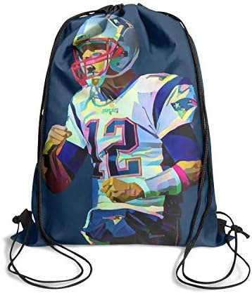 Happy-life Sport Backpack Football-MVP-Tom-Goat-12-sports Hiking Crazy Drawstring Bags