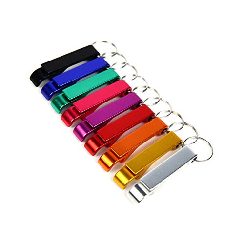 Wsloftygyd Multifunctional Beer Bottle Opener Keychain Key Ring Bar Drinking Opening Tool Key Chain Bottle Opener Aluminum Beer Keychain Silver #TOP1