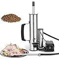 Outdoor Smoke Generator, Smoke Tube for Pellet Smoker, Stainless Steel Pellet Smoker Tube, Hot & Cold Smoker with Air Pump, Smoker Accessories, Portable Electric Smoker Grill Add Wood to produce smoke