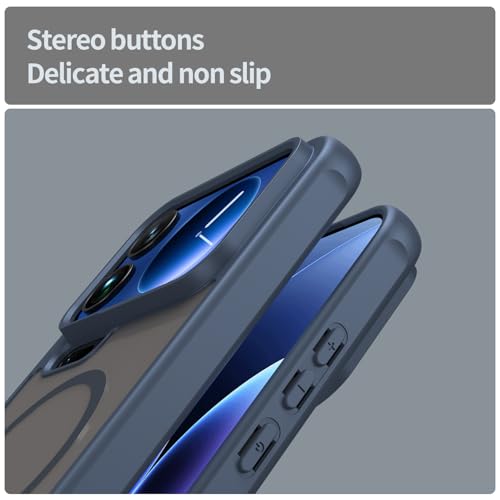 Image of Compatible with Xiaomi 17 Pro Max Case Cover,Compatible with MagSafe,Anti-Fall,Compatible with Xiaomi 17 Pro Max 5G 2509FPN0BC Cell Protective Phone Case Blue
