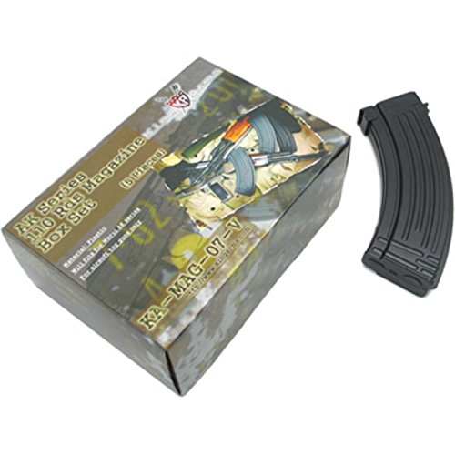 King Arms 110 BBS AK Aeg Paquete de 5 Cargadores, Unisex Adulto, Negro, Talla Única