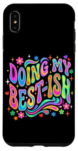 Doing My Best-Ish Funny Groovy 70�N�ヌ�g���t�����[ �X�}�z�P�[�X iPhone XS Max �p