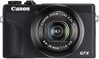 Canon PowerShot G7 X Mark III Digital Camera (Black) (3637C001) + 64GB Memory Card + NB13L Battery + Corel Photo Software + Charger + Card Reader + Soft Bag + Flex Tripod + More (Renewed)