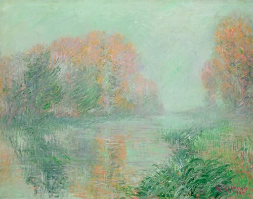 Affiches et gravures Gustave Loiseau les Bords de l'Eure grand tableau déco murale moderne