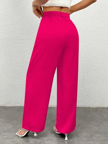 Image of Toochki Trousers for Woman Pants Women's Formal Office Korean | Beige Black Track Pant | Straight | Cotton Spandex Stretchable Trouser | High-Waisted Bottom Wear