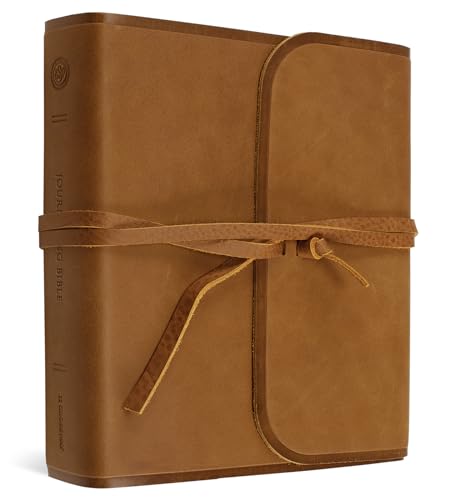 ESV Journaling Bible (Natural Leather, Brown, Flap with Strap): Holy Bible, English Standard Version
