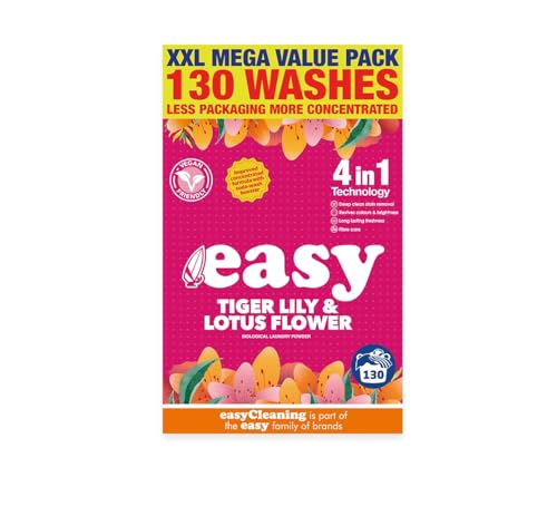 Easy Tiger Lily & Lotus Flower Laundry Washing Powder, 6.5kg, 130 Washes