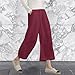 JEUROT Women Linen Pants Casual High Waist Wide Leg Pull on Pant Loose Palazzo Trousers Striped Tapered Pants Casual Slacks Fashion Y2k Outfits 2025(RD1, M)