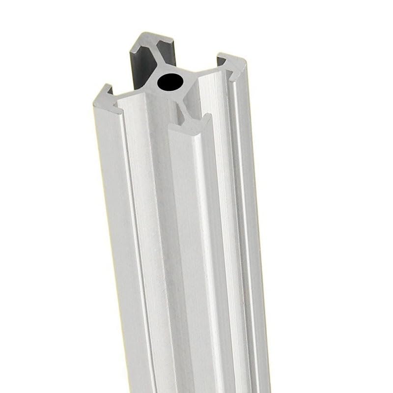 GTPBAO Profilo in alluminio 1515 anodizzato argento estruso binario standard europeo 15x15mm telaio quadrato for scaffali fai da te Binario estruso(800mm 31.5" long)