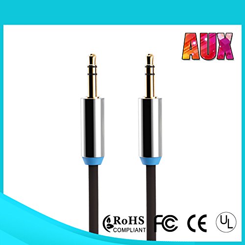Image of Reboot Car Audio Cable 3.5mm Male to Male AUX Cable For Smartphone - Black (2 meter - 6 Feet Black)