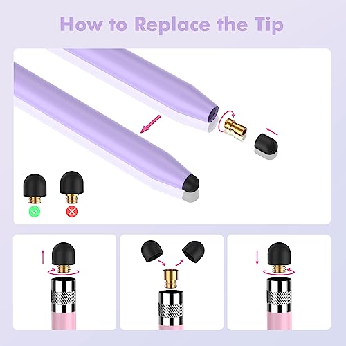 Stylushome Stylus Pens For Touch Screens 5 Pack, Stylushome Dual-End High Sensitivity Capacitive Stylus For Ipad thumb #4