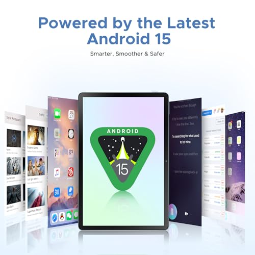 DOOGEE U11 PRO Android 15 Tablet 11 Inch, 30GB RAM 256GB ROM (TF 2TB), 8580mAh Battery, Unisoc T7200 Octa-Core Android Tablets, Ultra-Thin 7.9mm, Widevine L1|5G Wi-Fi|Face Unlock|3.5mm Jack-Blue - Image 2