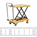 Lift Table Cart, Scissor Lift Table, Hydraulic Lift Table Cart, with 4 Wheels and Safety Back Guard, for Industrial Assembly, Material Handling,500kg