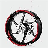 Attraktives Design: Diese Felgenstreifenaufkleber zeichnen sich durch ein gut verarbeitetes Design und ein Streifenbandmuster aus, das Ihr Auto oder Motorrad schöner und attraktiver aussehen lässt.