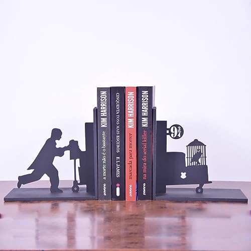 Suporte De Livros Harry Potter Mdf Estação Decoração Bibliocanto