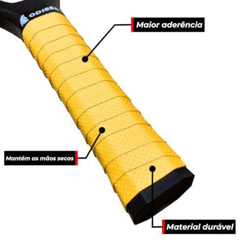 Overgrip Raquete Beach Tennis Padel Tênis Kit 3 Unidades