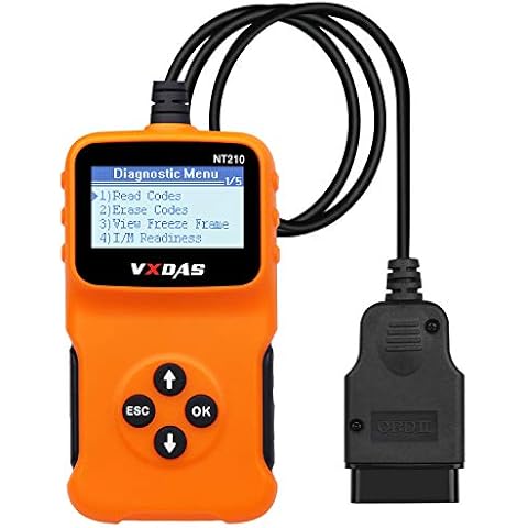 Arozk OBD2 Scanner,Universal OBD2 Code Reader Car Automotive Engine Light Error Diagnostic Scan Tool,Read & Erase Fault Code DTC View Check Emission Monitor Status for OBDII Protocol Vehicle from 1996 Cover