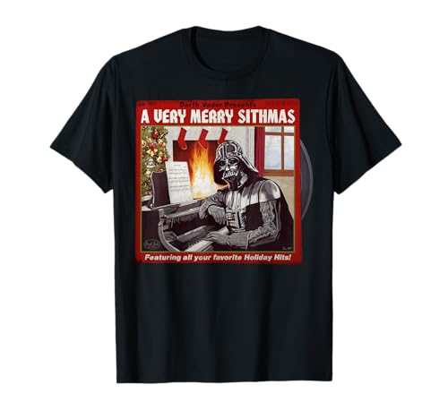 T-shirt Star Wars Noël Dark Vador vêtement coton imprimé geek Sithmas