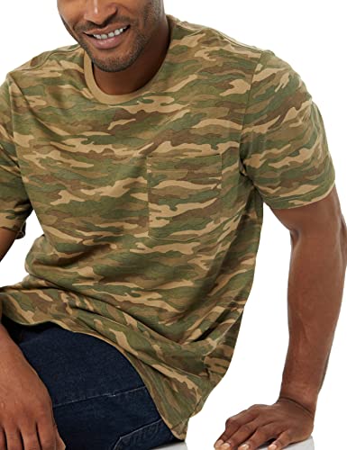 Image of Amazon Essentials Men's Short-Sleeve Crewneck Pocket T-Shirts, Pack of 2
