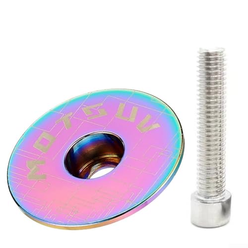 Headset-Oberkappe, Gabelrohr-Abdeckung, Legierung, Aluminium, 31,8 mm, für Mountainbike, buntes Zubehör (Silber)