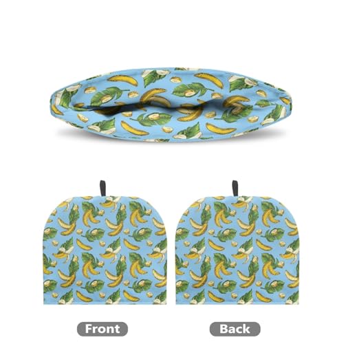 Image of Tea Cozy Yellow Banana Print Creative Insulated Tea Cosy Extra Thick Home Kitchen Decoration Creative Gifts Dust Teapot Cover Kitchen Accessories for Travel