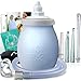 Silicone Enema Bulb Kit - Extra Large 15oz (450ml) Anal Douche for Men and Women - Portable - BPA and Phthalates Free - by Mikacare