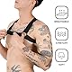 GENEMEN Herren Sexy Harness Brustgurt Nylon Elastisch Körper Schulter Gurt Halter Nachtclub Verschleiß Cosplay Kostüm (D-Schwarz)