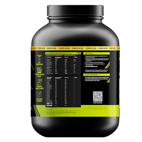 BeastLife Isorich Whey Protein Isolate Powder | 4 Lbs | Rich Chocolate| Fast Muscle Growth & Recovery| No Artificial Sweeteners| Ultrasorb Tech For Fast Digestion|NABL Lab Certified | 24g Protein, 5.3g BCAA | No Bloating