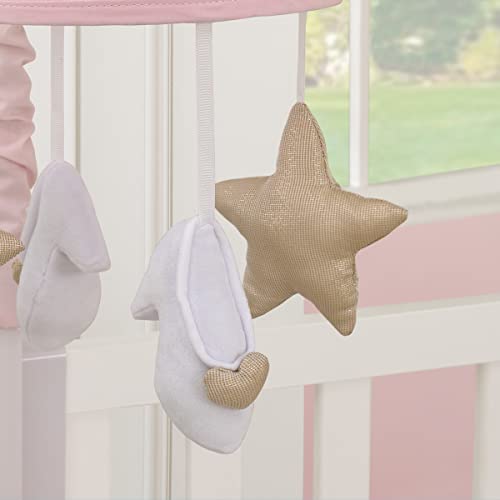 Disney Princess Enchanting Dreams Pink And Gold Crown, Stars, And Slipper Musical Mobile #TOP2