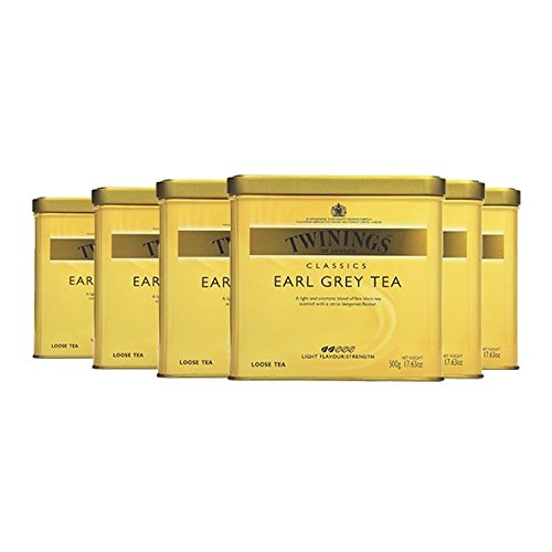Twinings Earl Grey Tea, 500g Dose 6er Pack