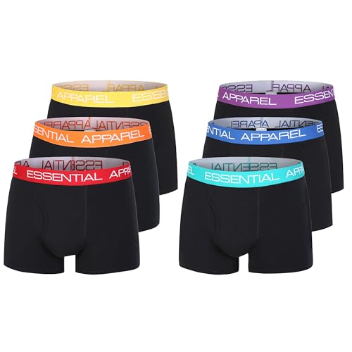 Calzoncillos tipo bóxer tallas grandes hasta 4XL elásticos pack de 6 unidades para hombre
