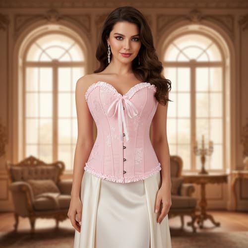 Corset amincissant taille haute invisible rose rouge réglable