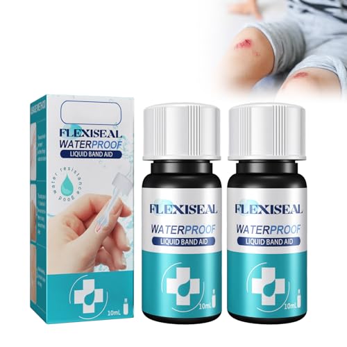 2PC Skin Cracks Glue, Waterproof Liquid Band Aid, Vloeibare Pleister Vermindert Huidbarsten en Verlicht pijn, Vloeibaar Verband Vormt een Beschermende Film op de Huid, Snelle Genezing