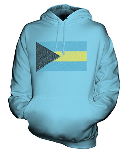 Sweat Pull à Capuche Bahamas Drapeau Griffonné Candymix Homme Femme