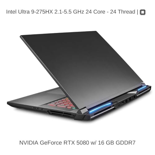 Image of HIDevolution [2025] EVOC High Performance Systems X5801B (X580WNS-G) 18 inch UHD+ 200Hz, 2.1 GHz Ultra 9-275HX, RTX 5080, 16 GB DDR5 RAM, 1 TB PCIe SSD, Windows 11 Pro
