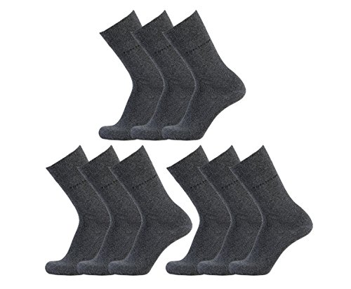 Chaussettes marron homme Tom Tailor lot de 9 paires de mi-bas en coton fin taille 43-46